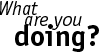 What are you doing?
