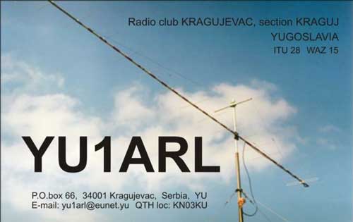 YU1ARL - ham radio VHF contest staion from 17.03.2002
